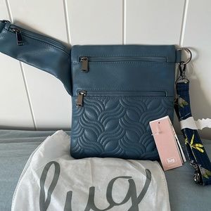Lug Skipper VL Crossbody Bag - Slate Blue NWOT